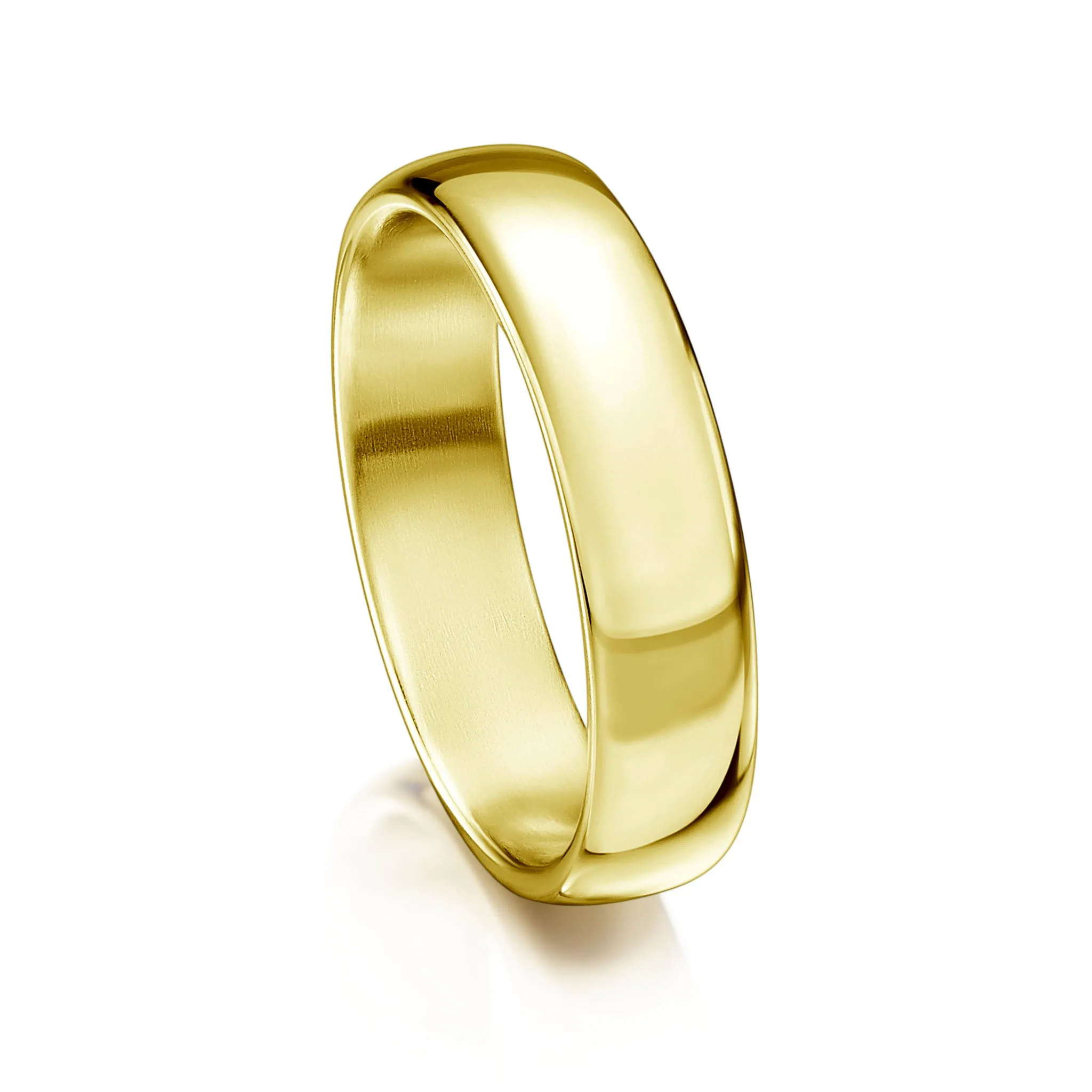 Traditional 5mm Wedding Ring in 18ct Yellow Gold