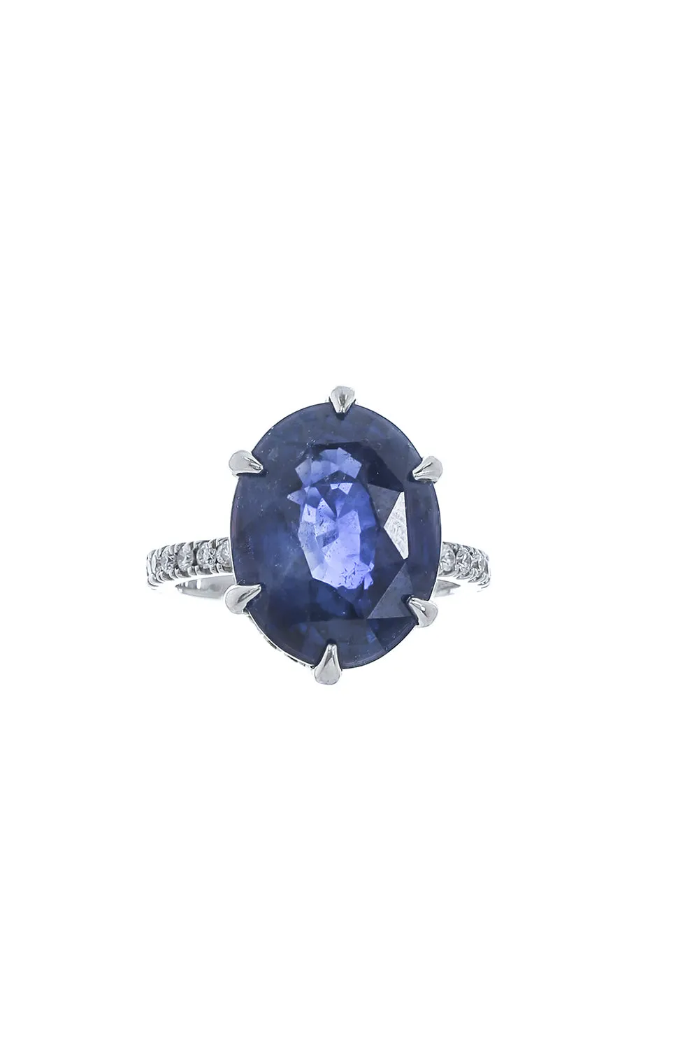 Untreated Blue Sapphire Ring