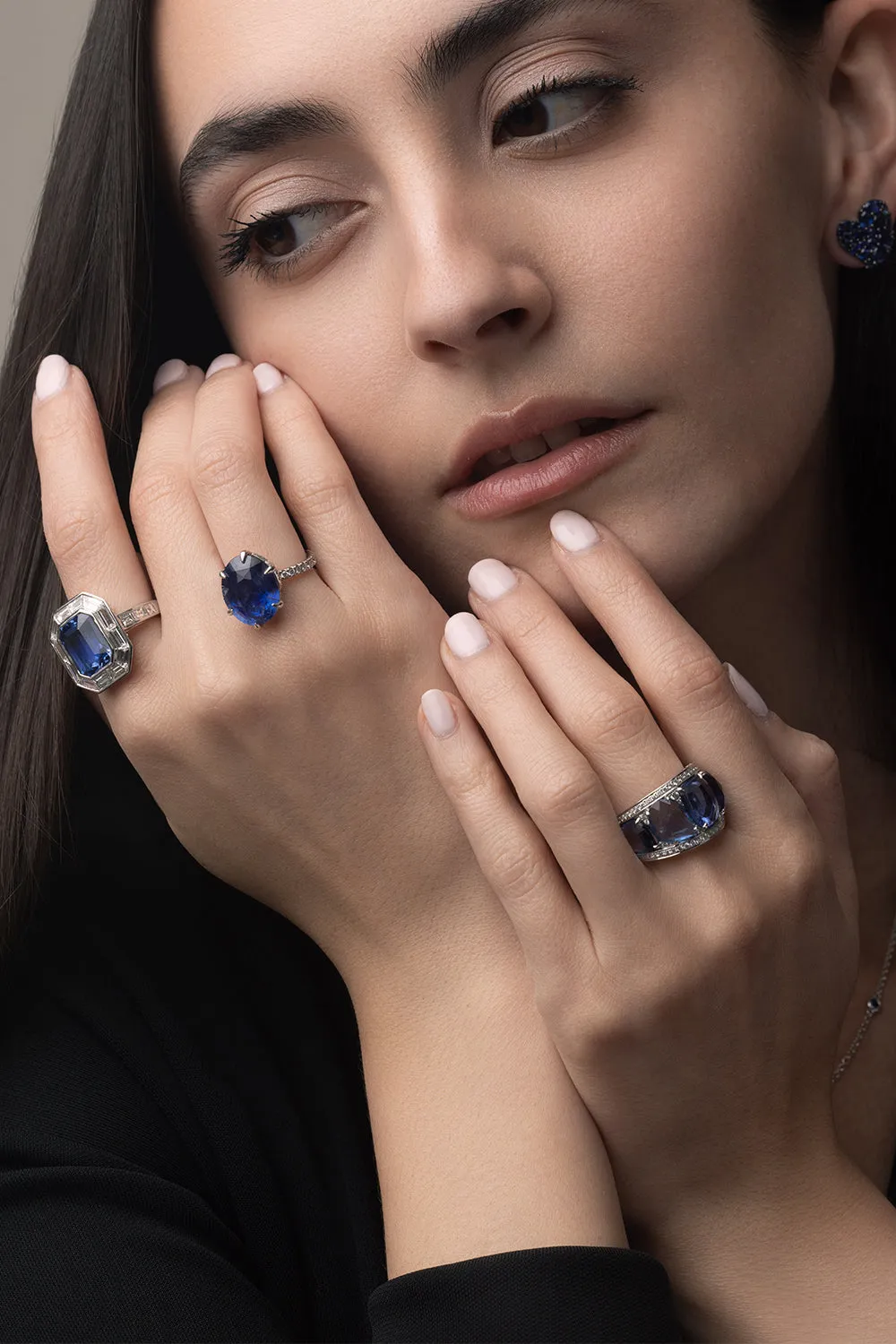 Untreated Blue Sapphire Ring