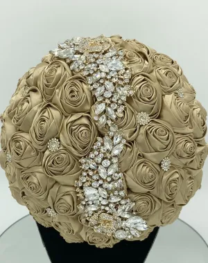 YAREN~ GOLD Satin Brooch Bouquet