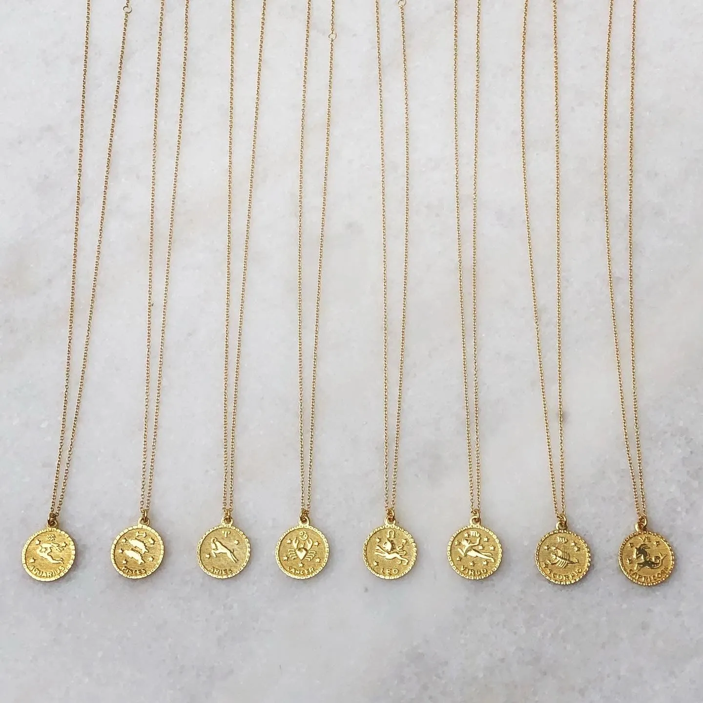 Zodiac Necklaces (STERLING)