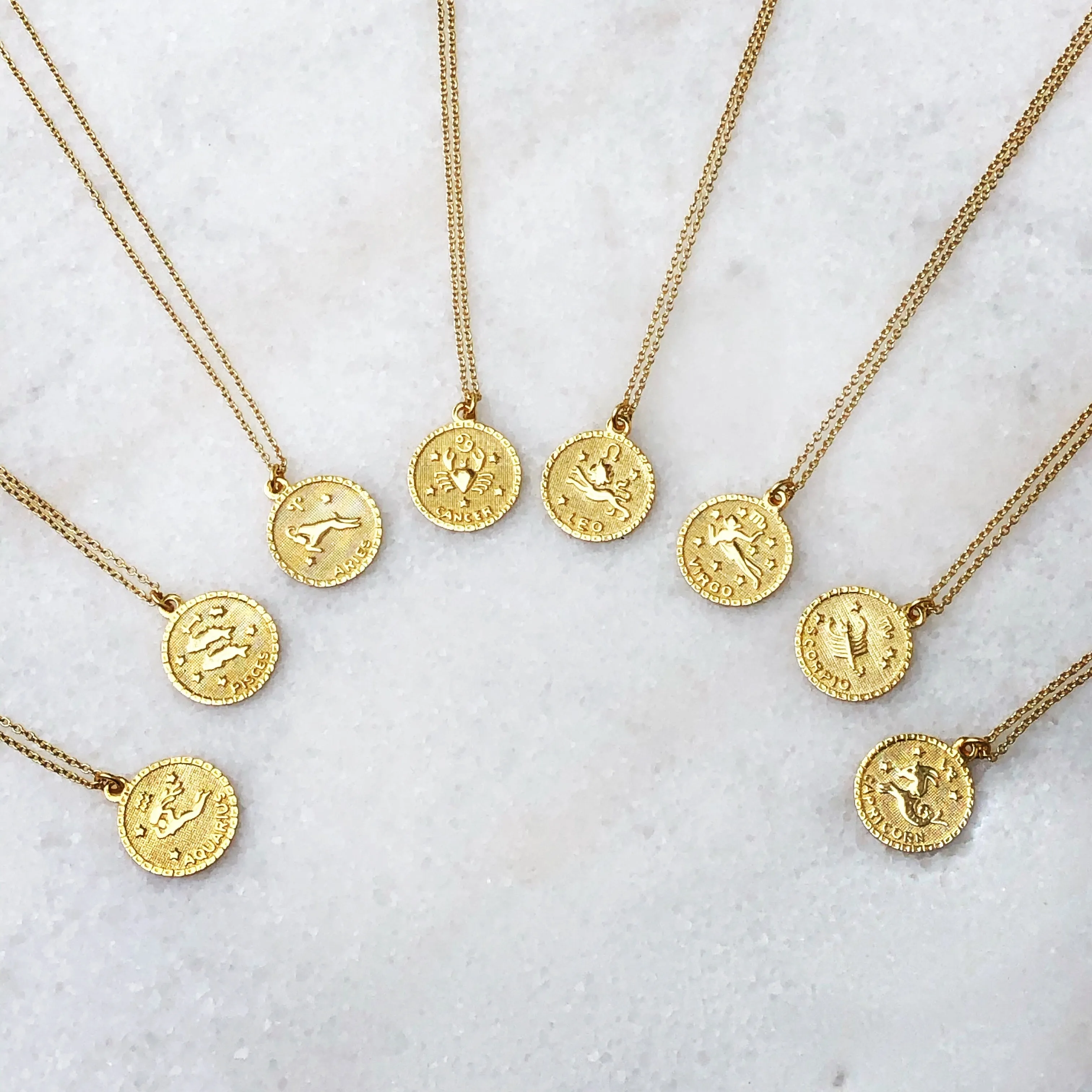 Zodiac Necklaces (STERLING)